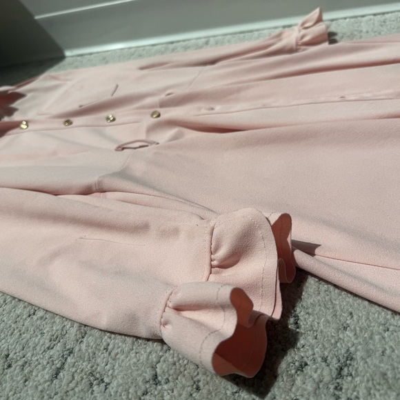 Rinascimento L EUC pink preppy tennis dress with gold buttons - Picture 9 of 15